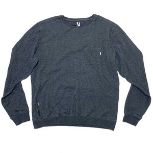 Vuori Jeffrey’s Pullover Sweater Mens Grey Heather